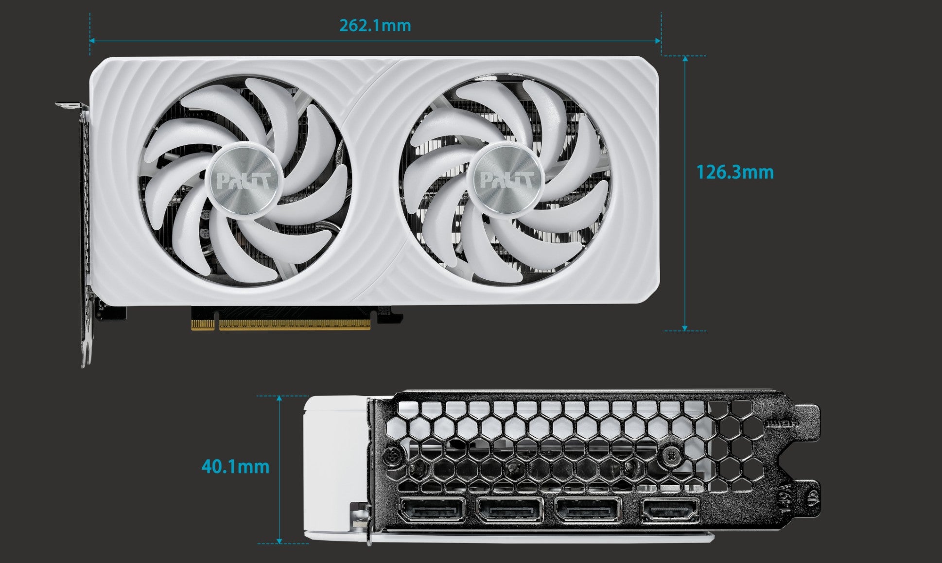 PALIT RTX5060 WHITE OC 8GB GDDR7 128bit 3-DP HDMI NE75060U19P1-GB2063M - Video/Graphics Cards - Image 3