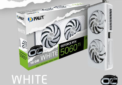 PALIT RTX5060Ti WHITE OC 16GB GDDR7 128bit 3-DP HDMI NE7506TU19T1-GB2061M - Video/Graphics Cards