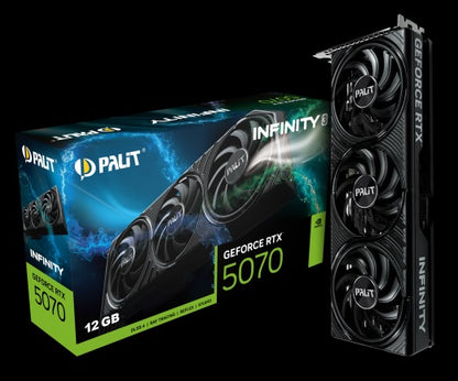 PALIT RTX5070 INFINITY 3 12GB GDDR7 192bit 3-DP HDMI NE75070019K9-GB2050S - Video/Graphics Cards