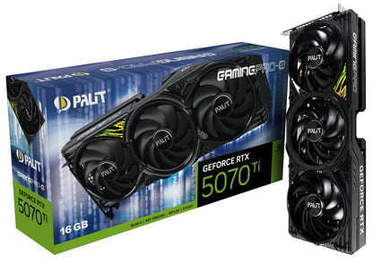 PALIT RTX5070Ti GAMINGPRO-S 16GB GDDR7 256bit 3-DP HDMI NE7507T019T2-GB2031U - Video/Graphics Cards