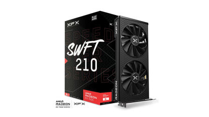 XFX Speedster SWFT210 AMD Radeon RX 7600 Core Gaming Graphics Card with 8GB GDDR6 HDMI 3xDP, AMD...