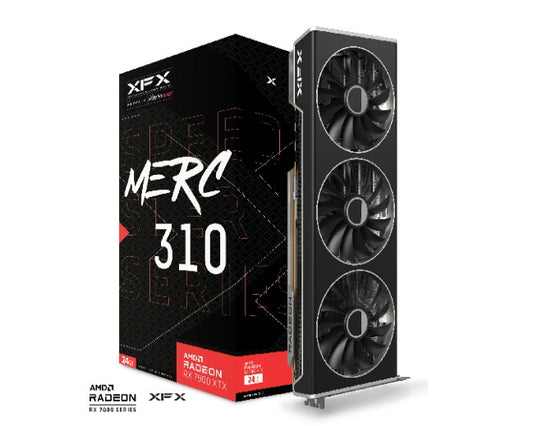 XFX Speedster MERC310 AMD Radeon™ RX 7900XTX BLACK Gaming Graphics Card with 24GB GDDR6, AMD RDNA...