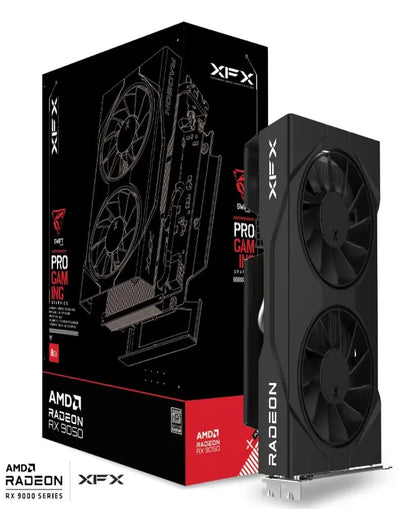 XFX Swift AMD Radeon RX 9050 Gaming Edition with 8GB GDDR6 HDMI 2xDP, AMD RDNA™ 4 (RX-95SWFT8BE)...