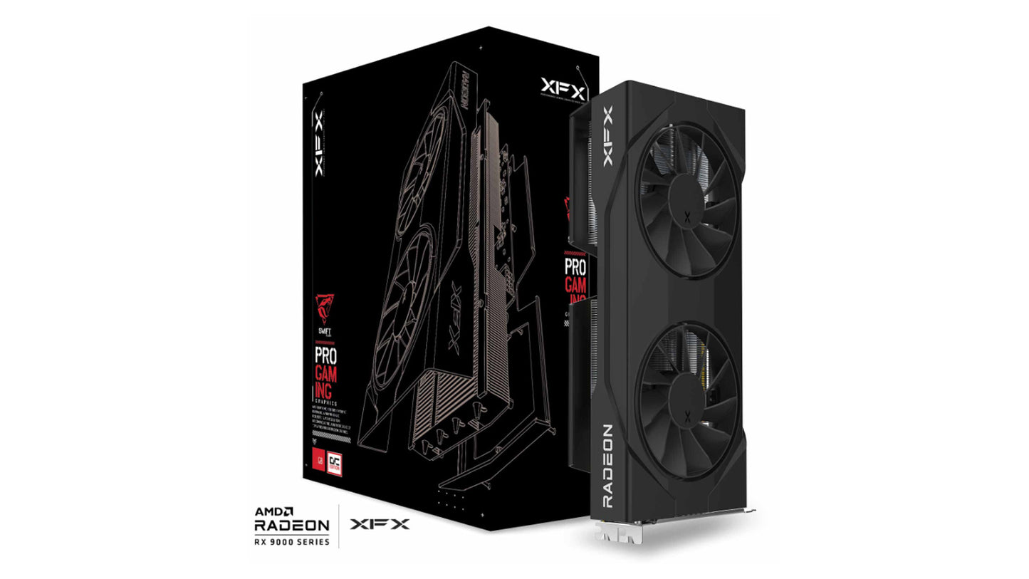 XFX Swift AMD Radeon RX 9060XT OC Dual Fan Gaming Edition with 8GB GDDR6 HDMI 2xDP, AMD RDNA™ 4 (...