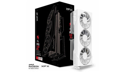 XFX Swift AMD Radeon RX 9060XT OC White Triple Fan Gaming Edition with 16GB GDDR6 HDMI 2xDP, AMD...