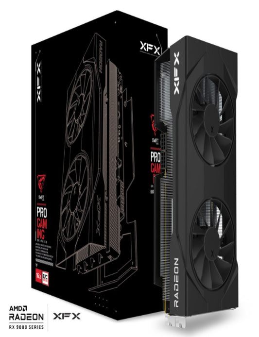 XFX Swift AMD Radeon RX 9070 OC Dual Fan Gaming Edition with 16GB GDDR6 HDMI 3xDP, AMD RDNA™ 4 (R...