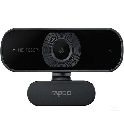 RAPOO C260 Webcam FHD 1080P/HD720P, USB 2.0, 95 degrees Wide Angle, Autofocus, Noise cancelling Mic. - Ideal for TEAMS, Zoom