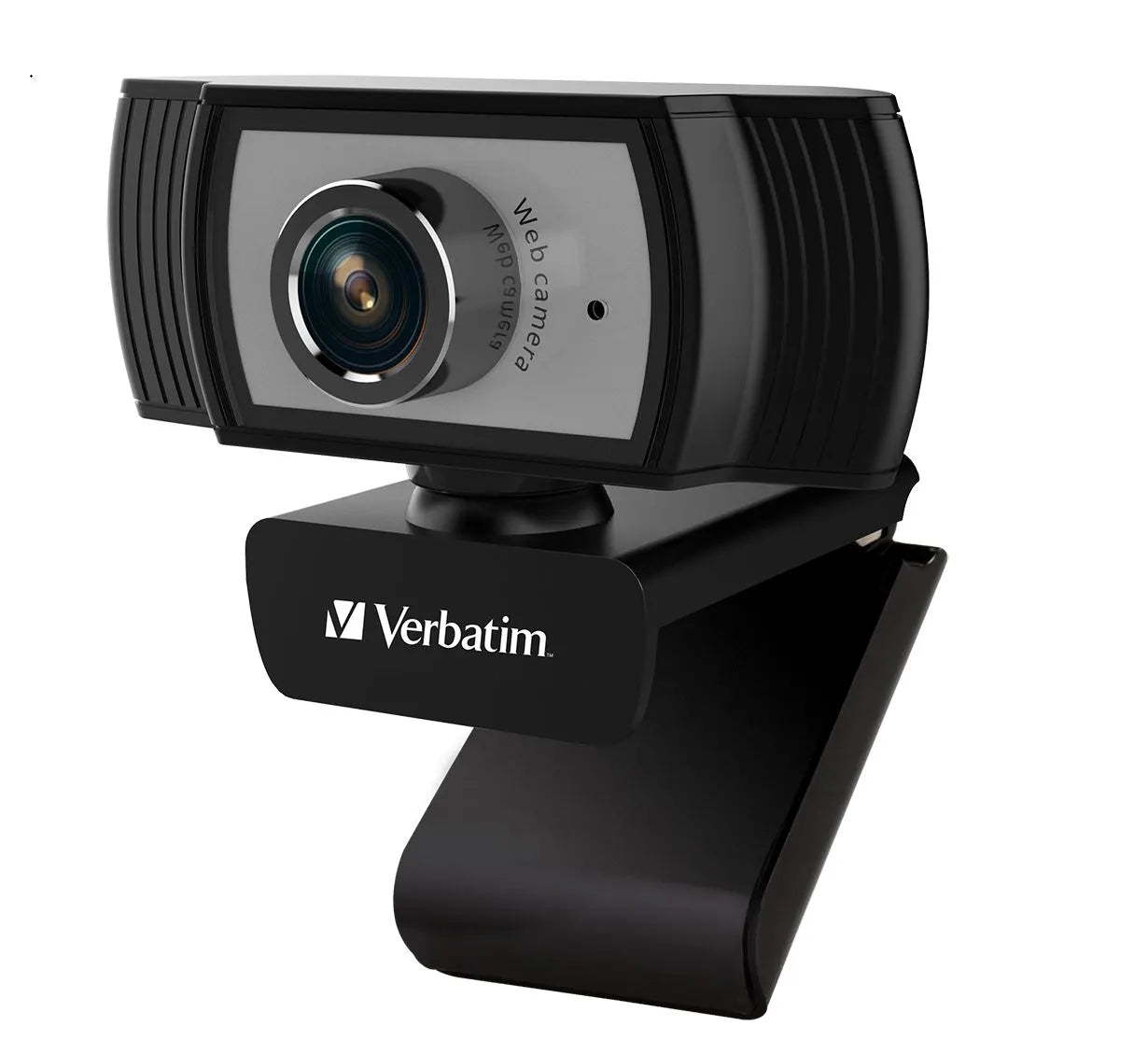 Verbatim 1080p Full HD Webcam - Black/Silver FHD 1920x1080, 2.0 Mega Pixels, Compatible with Wind...