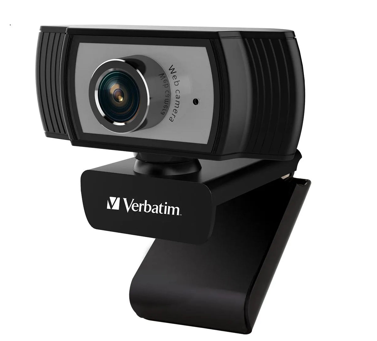 Verbatim 1080p Full HD Webcam - Black/Silver FHD 1920x1080, 2.0 Mega Pixels, Compatible with Wind...