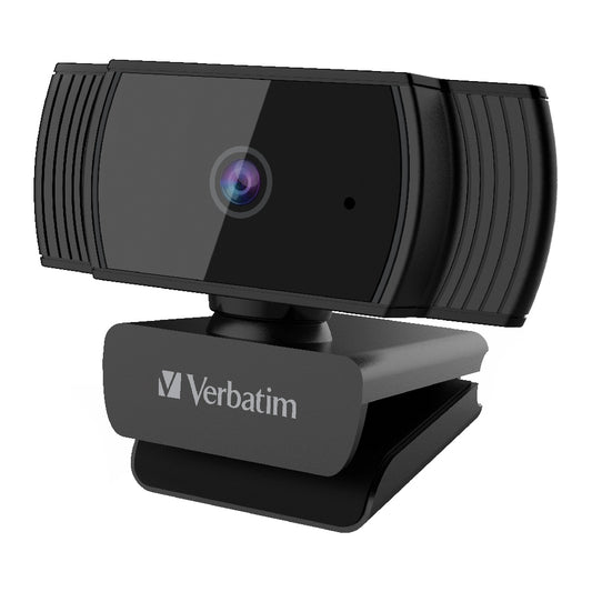 Verbatim Webcam Full HD 1080P with Auto Focus - Black - Web Cams