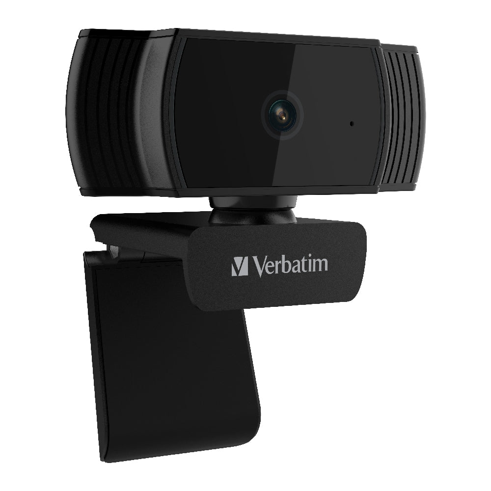 Verbatim Webcam Full HD 1080P with Auto Focus - Black - Web Cams - Image 3