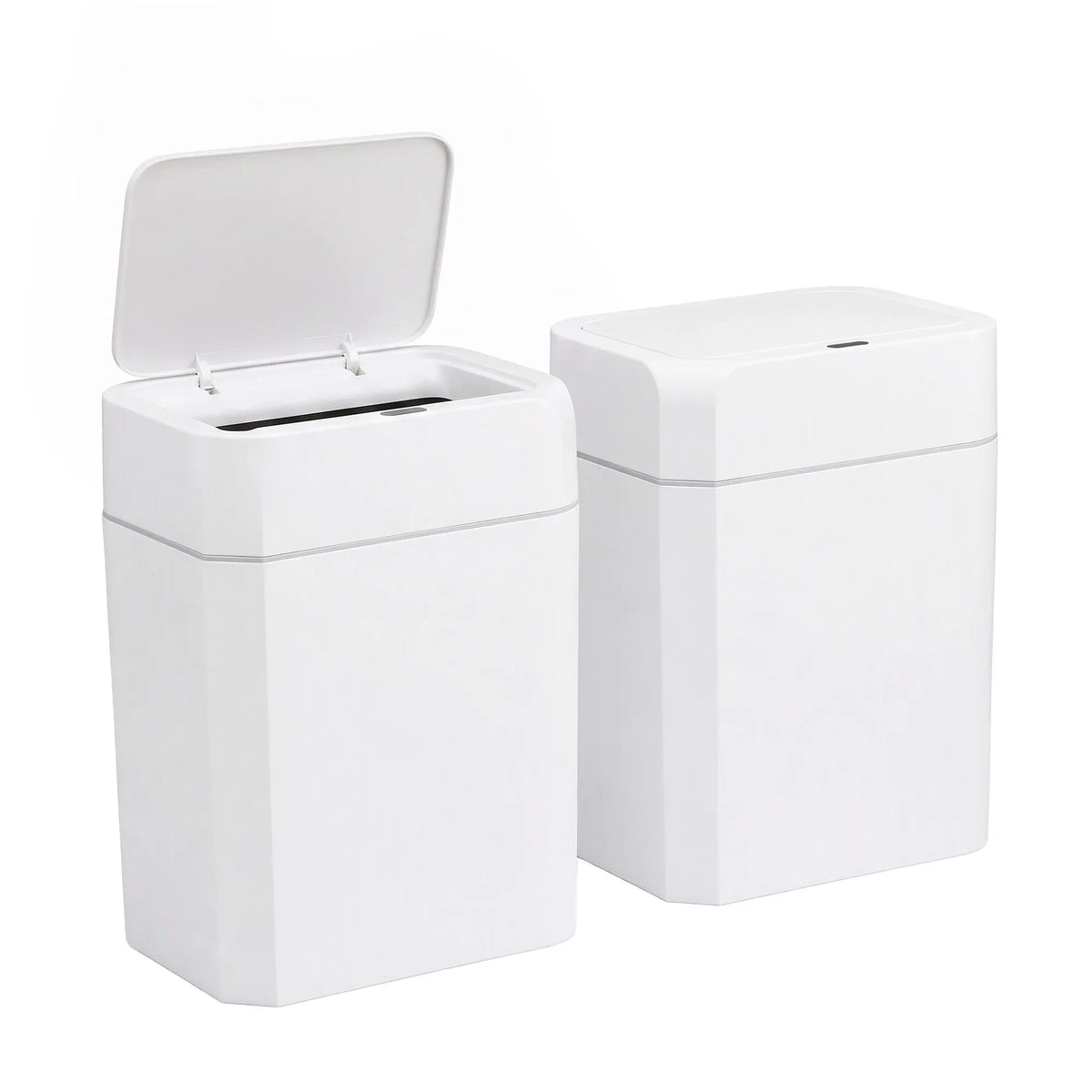 Artiss Rubbish Bin 12L 2-Pack Sensor Kitchen Automatic Motion Touchless White - Image 2