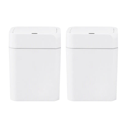 Artiss Rubbish Bin 12L 2-Pack Sensor Kitchen Automatic Motion Touchless White - Image 4