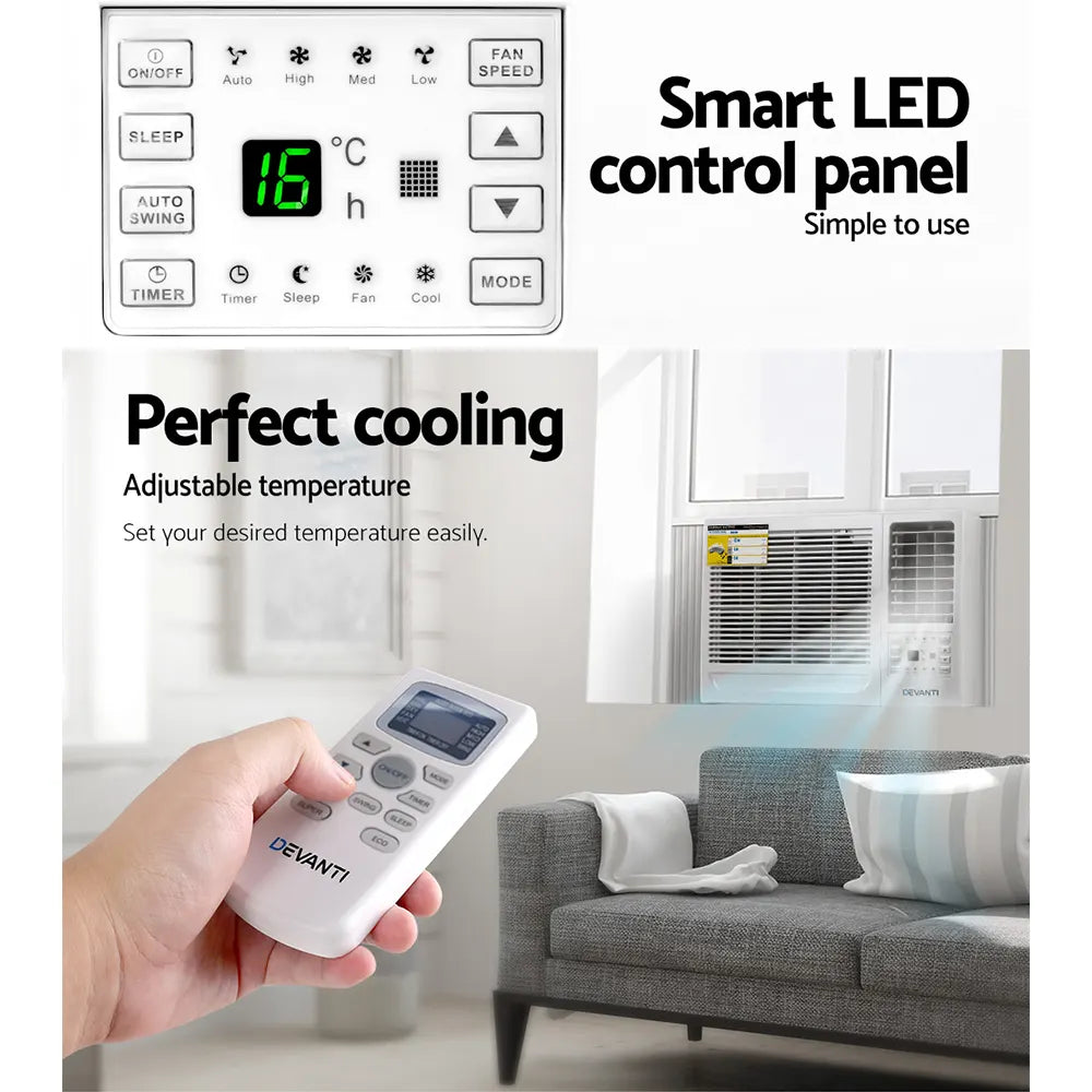 Devanti Window Air Conditioner 1.7kW - Image 5