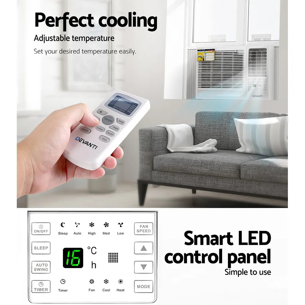 Devanti Window Air Conditioner 2.7kW - Image 5