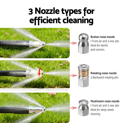 Giantz Pressure Washer Hose 30M 5800PSI Power Replacement Extension 1/4'' Quick Connect - Image 5