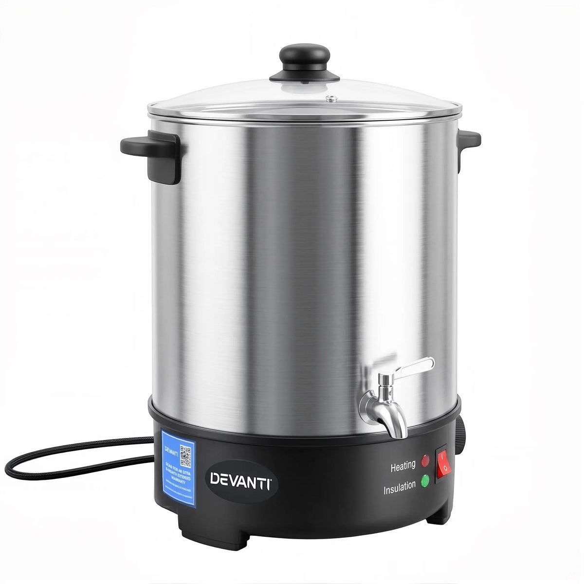 Devanti 16L Wax Melter Candle Making 1500W Melting Pot Furnace Quick Pour Spout Soy Soap - Image 3