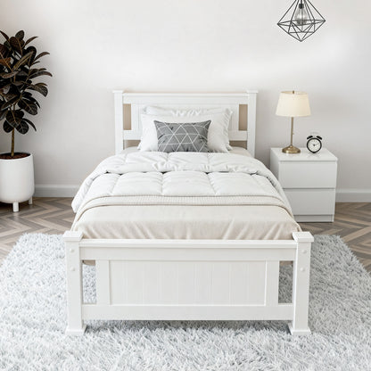 Artiss King Single Bed Frame and Bedside Table - Image 7