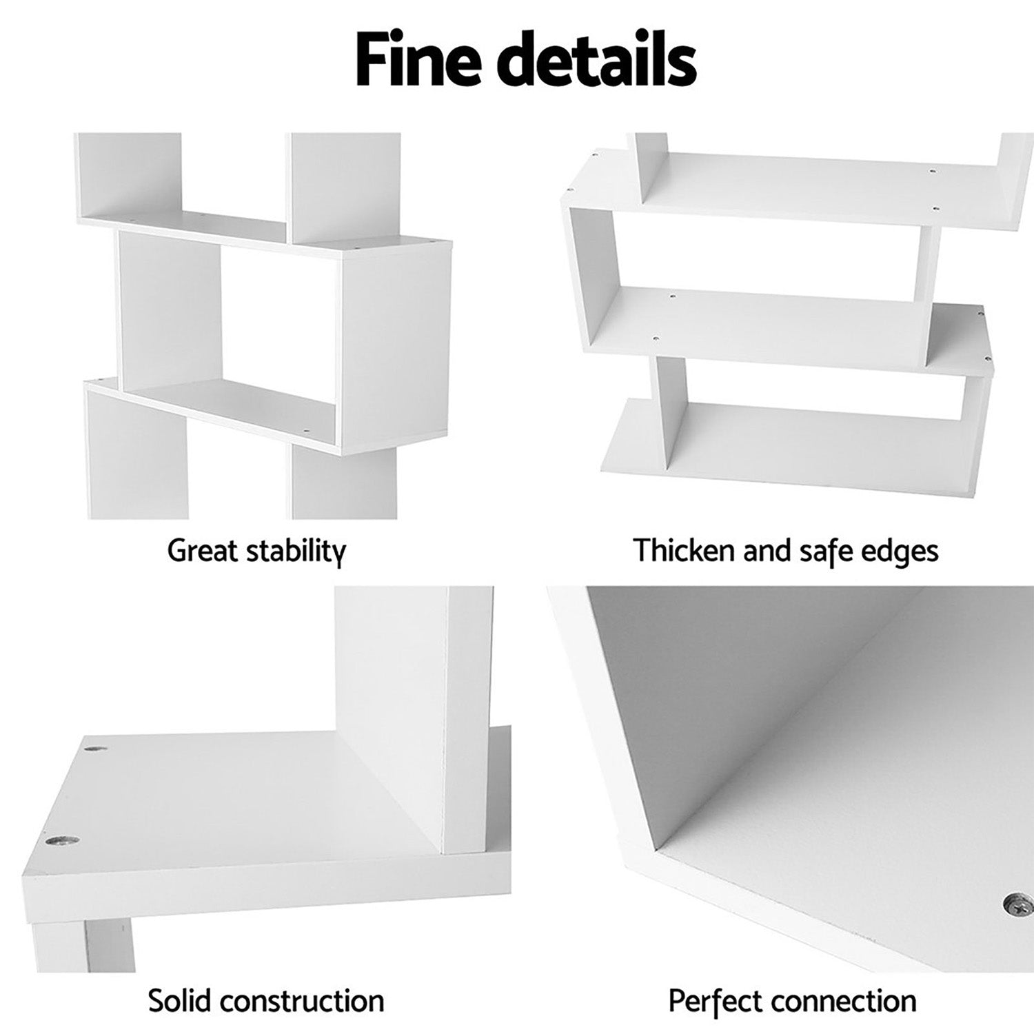 Artiss Bed Frame King Single and Bookshelf - Image 3
