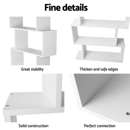 Artiss Bed Frame King Single and Bookshelf - Image 3