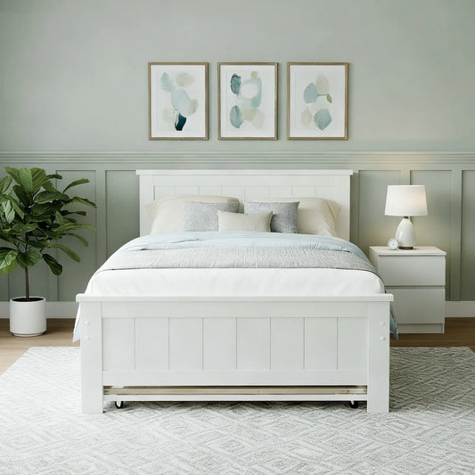 Artiss King Single Bed Frame and Bedside Table - Image 4