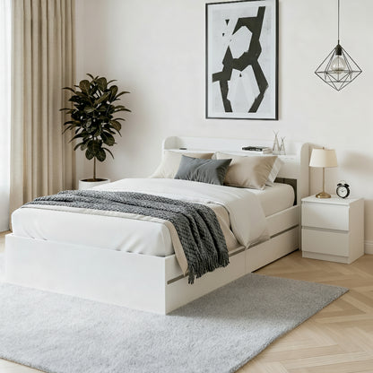Artiss Single Bed Frame and Bedside Table - Image 7