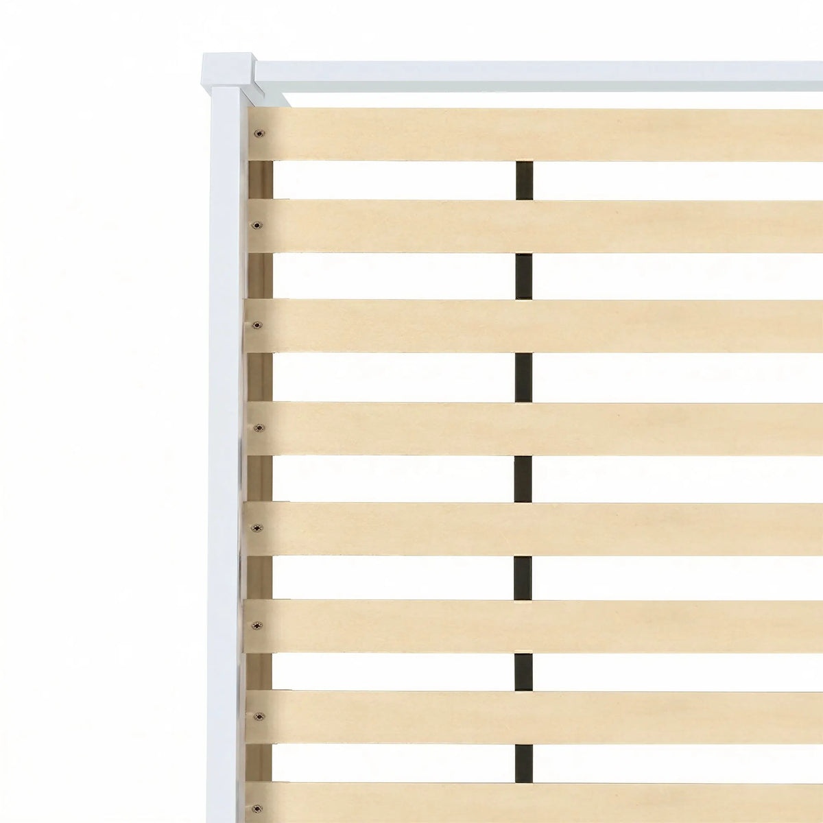 Artiss Bed Frame Double Size Wooden White JADE - Image 5