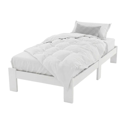 Artiss Bed Frame King Single Size Wooden White JADE - Image 3