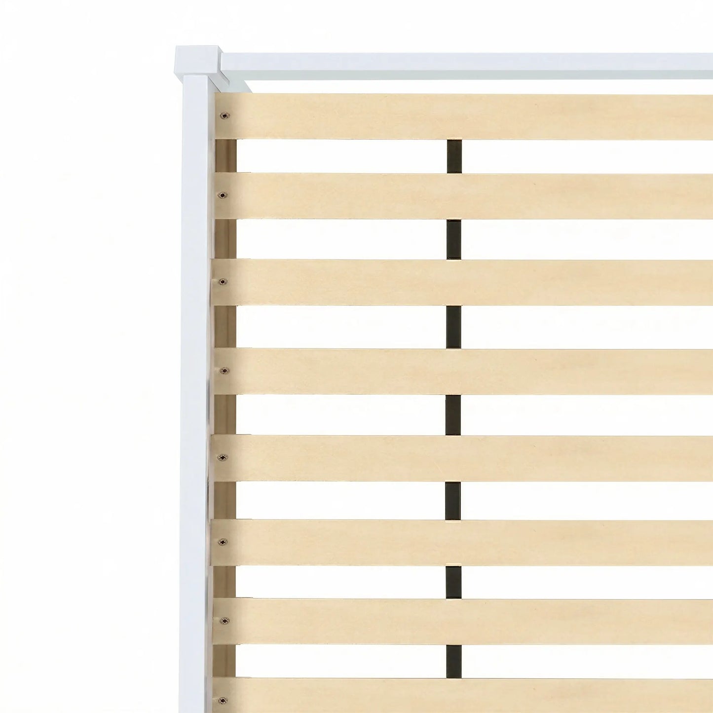 Artiss Bed Frame King Single Size Wooden White JADE - Image 5