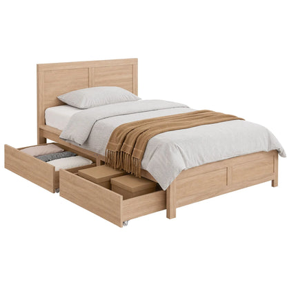 Artiss King Single Size Bed Frame with 2 Drawers Bedroom Furniture - Image 2