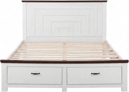 Artiss Queen Wooden Bed Frame and 2 Bedside Table Bedroom Furniture Set - Image 5
