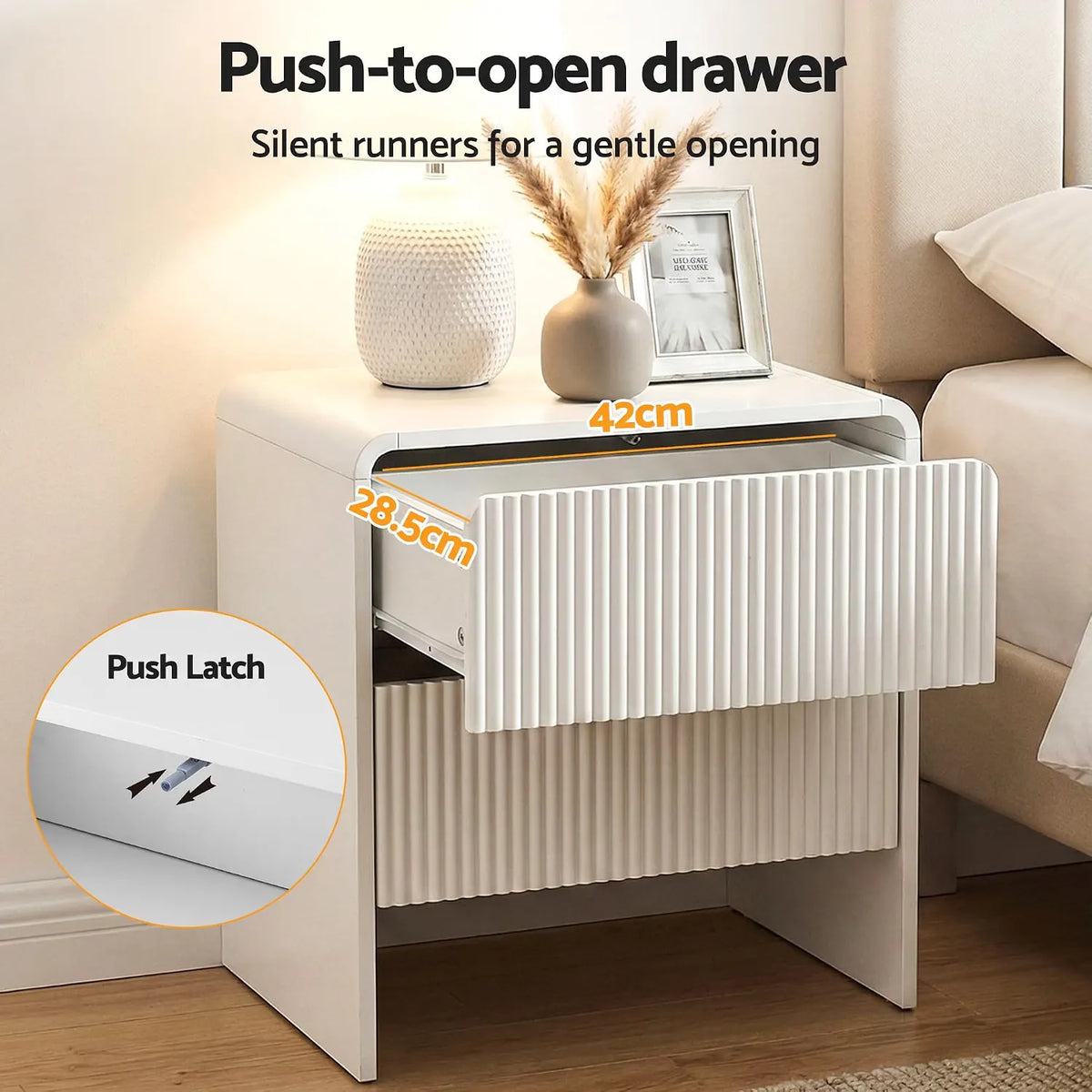 Artiss Queen Wooden Bed Frame and 2 Bedside Table Bedroom Furniture Set - Image 8