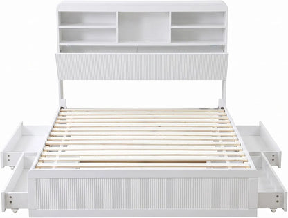 Artiss King Single Bed Frame and 2 Bedside Table Bedroom Furniture Set - Image 4