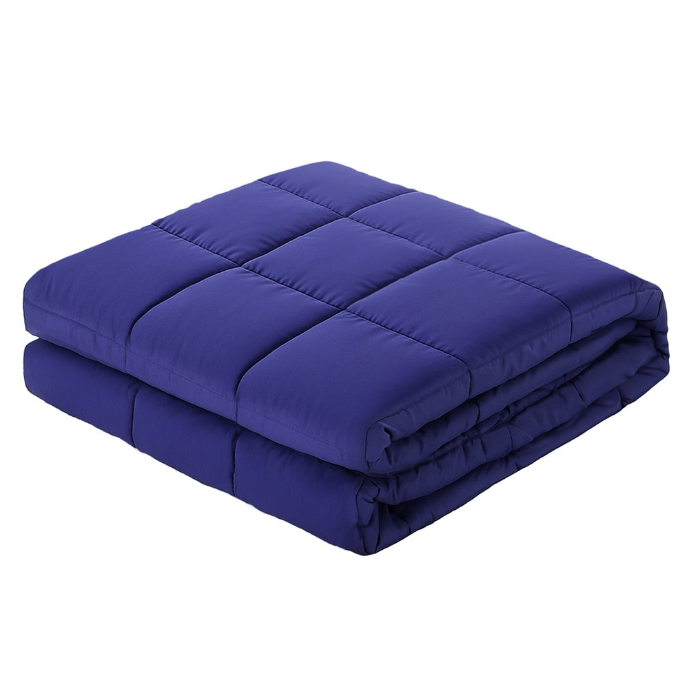 Giselle Bedding Weighted Blanket 6.8kg Kids Adults Heavy Gravity Relax Calm Blue