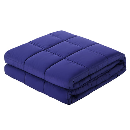 Giselle Bedding Weighted Blanket 6.8kg Kids Adults Heavy Gravity Relax Calm Blue