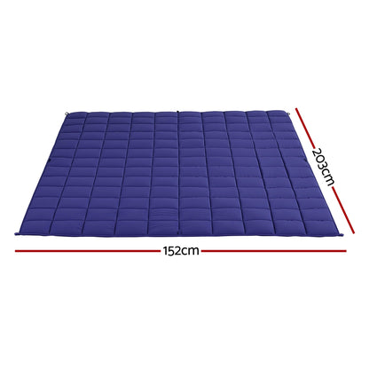 Giselle Bedding Weighted Blanket 9KG Kids Adults Heavy Gravity Relax Calm Blue - Image 2