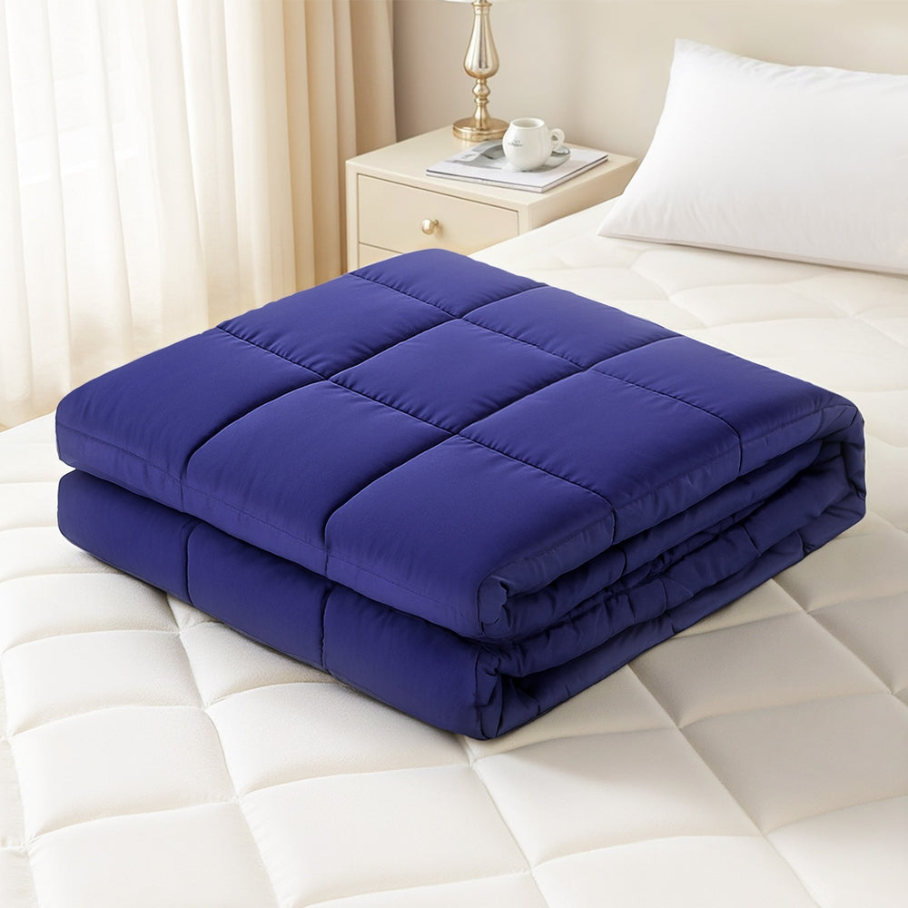Giselle Bedding Weighted Blanket 9KG Kids Adults Heavy Gravity Relax Calm Blue - Image 7