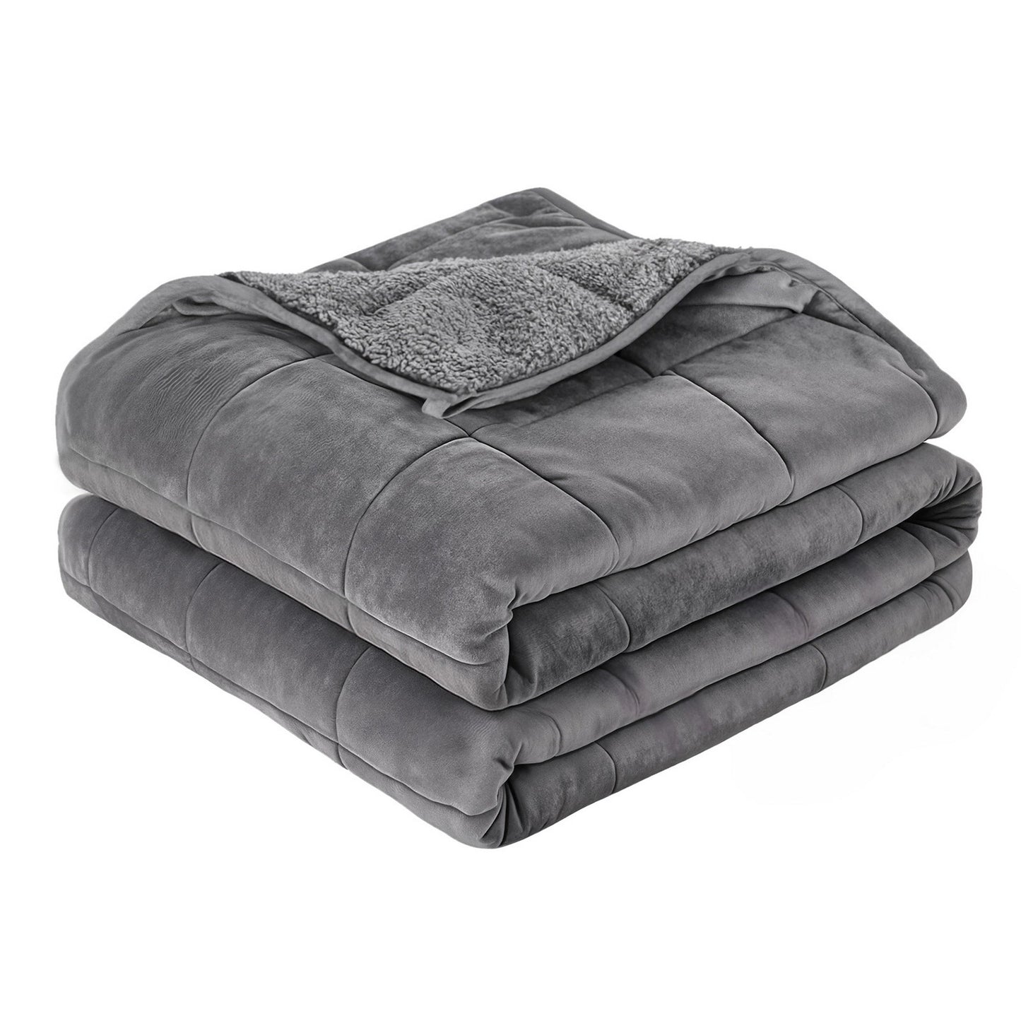 Giselle Bedding Weighted Blanket Fleece Sherpa Heavy Blanket 4.5KG - Image 2