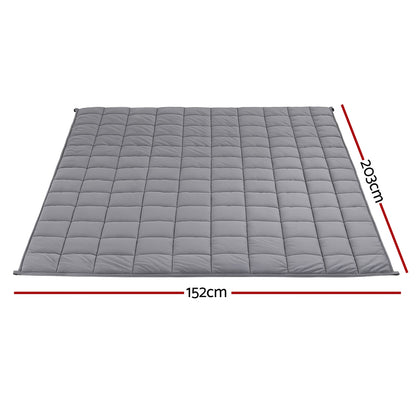 Giselle 9KG Weighted Blanket Adults Kid Anti Anxiety Gravity Blankets Sherpa Fleece - Image 2