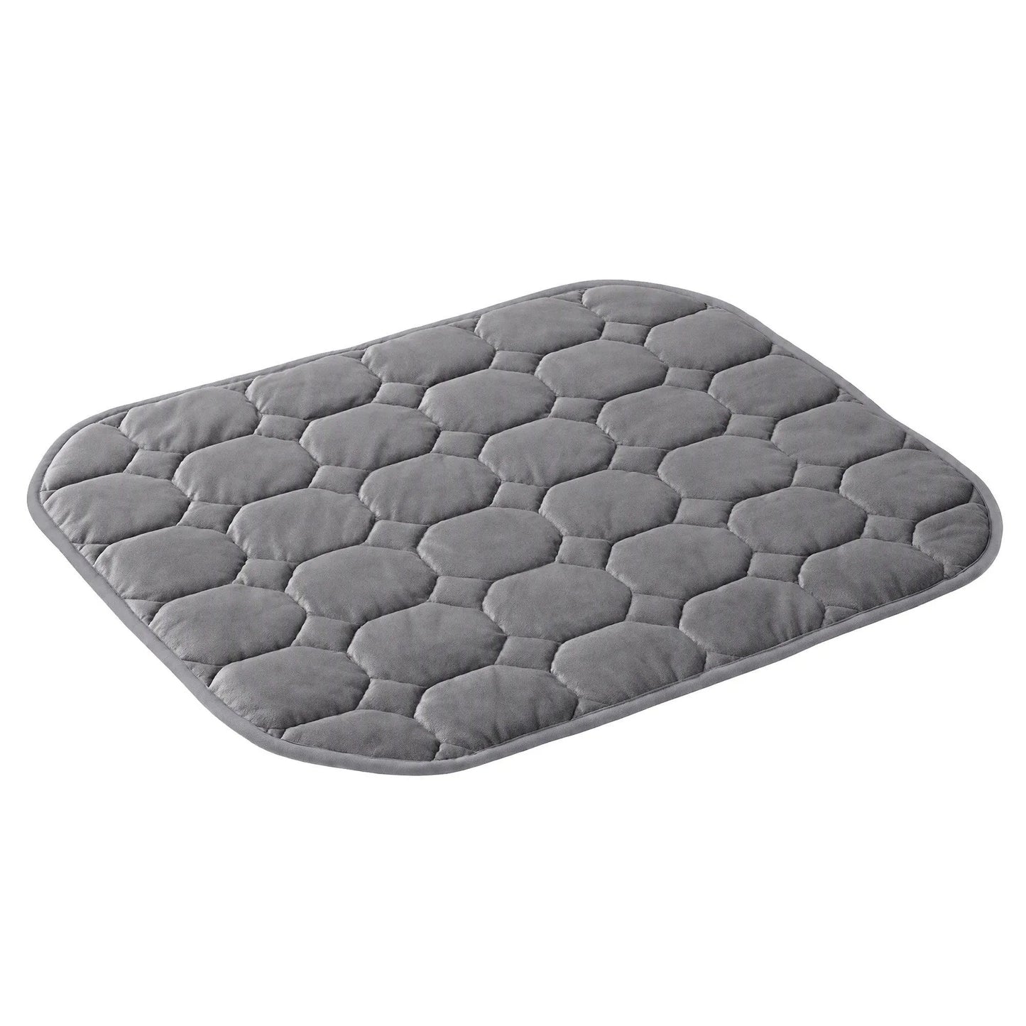 Giselle Weighted Lap Blanket 3.2KG Grey Crystal Velvet Quilted Glass Bead Fill for Sofa Office - Image 8