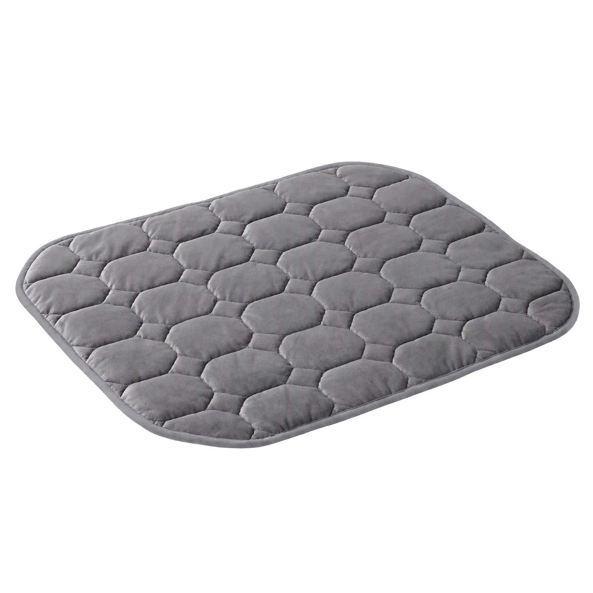 Giselle Weighted Lap Blanket 3.2KG Grey Crystal Velvet Quilted Glass Bead Fill for Sofa Office - Image 8