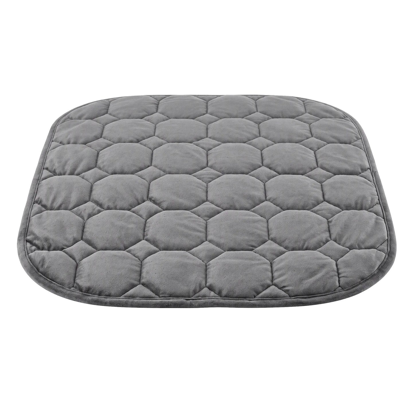 Giselle Weighted Lap Blanket 3.2KG Grey Crystal Velvet Quilted Glass Bead Fill for Sofa Office - Image 9