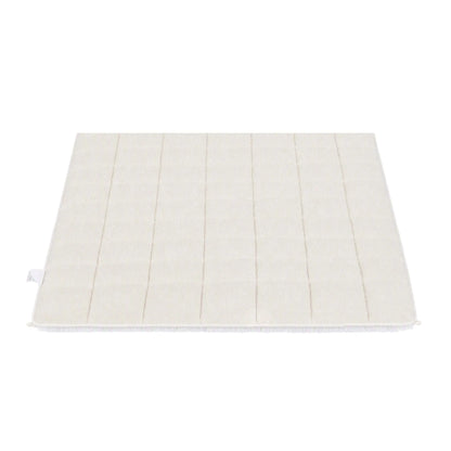 Giselle Faux Fur Weighted Blanket 2 Sided Long Pile Sherpa Reverse Cream 5.5KG 120 x 180cm  - Image 9