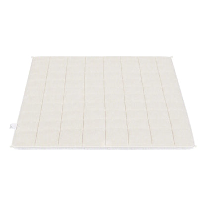 Giselle Faux Fur Weighted Blanket 2 Sided Long Pile Sherpa Reverse Cream 11KG 152 x 203cm  - Image 9