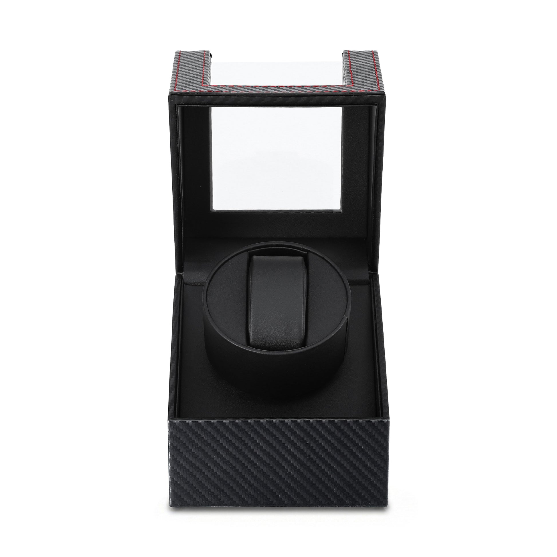 Embellir Watch Winder Box Automatic Single Quiet Carbon Fibre Black - Image 3
