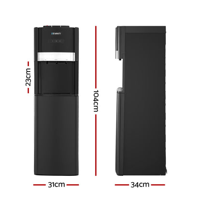 Devanti 3 Taps Water Cooler Dispenser Bottom Loading Dispenser Chiller Filter Purifier - Image 2