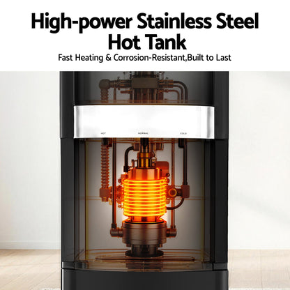 Devanti 3 Taps Water Cooler Dispenser Bottom Loading Dispenser Chiller Filter Purifier - Image 6