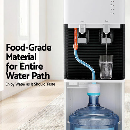 Devanti 2 Taps Water Cooler Dispenser Bottom Loading Dispenser Chiller Filter Purifier - Image 8