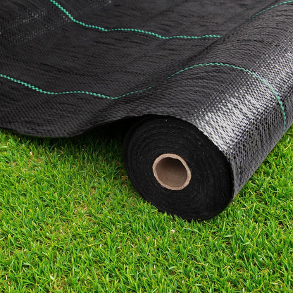 Instahut 2x50m Weed Mat 110GSM Weed Control Mat Plant - Image 7