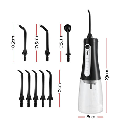 Devanti Cordless Water Flosser Dental Oral Irrigator Black - Image 2